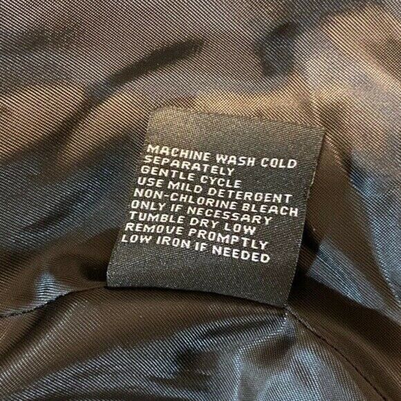 Jones New York Gold Turn Lock Button Hooded Black Raincoat Size Medium NWT - Picture 7 of 9